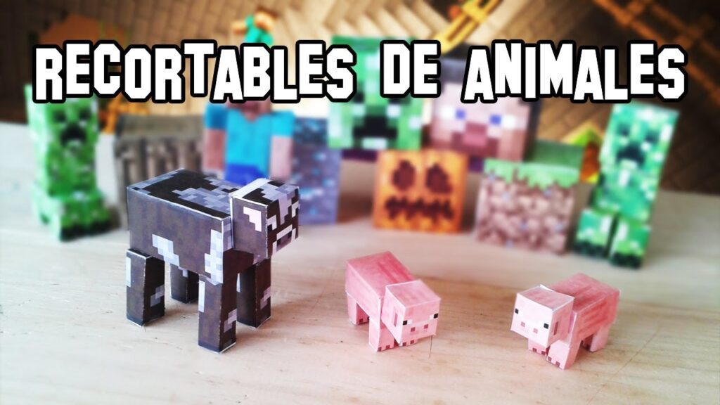 Animales de Minecraft PaperCraft