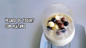 Helado de Yogurt con Plátano