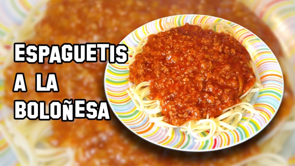 Espaguetis a la Boloñesa
